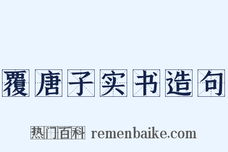 覆唐子实书造句是什么意思的图片